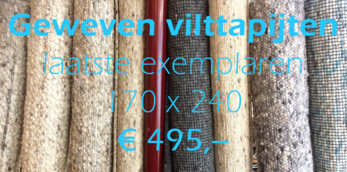geweven vilttapijten aanbieding