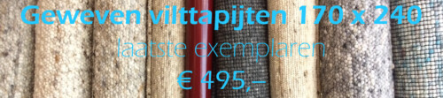vilt tapijten aanbieding